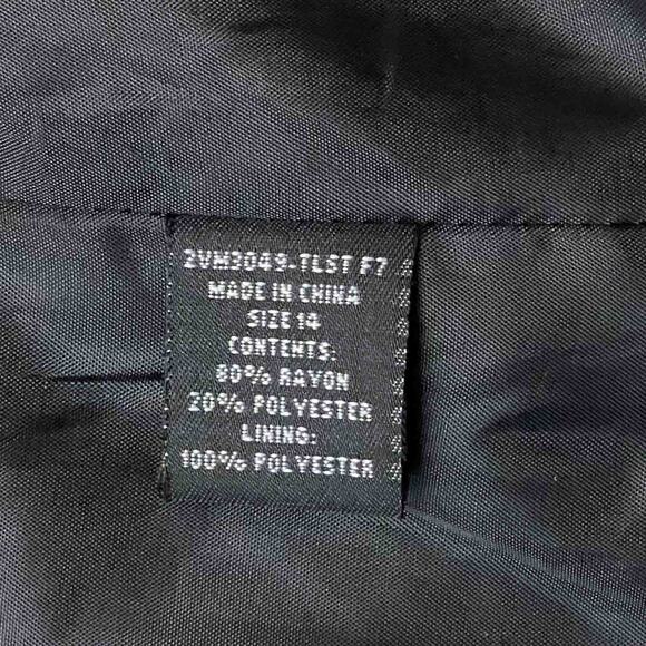 Harvé Benard Paisley Kimono Jacket Size 14 Red Black Jacquard Open Front Boho - Picture 4 of 7